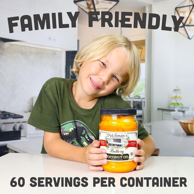 Dutchman’s Popcorn Coconut Oil | Butter Flavored Oil, 30oz Jar - Colored with... gallery