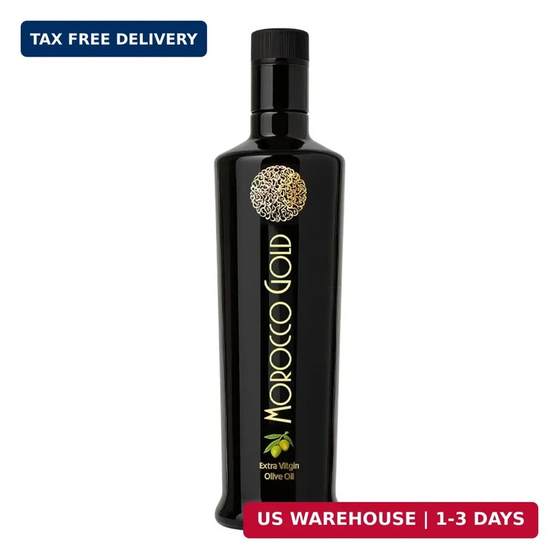 Morocco Gold Early Harvest Extra Virgin Olive Oil – Cold Pressed – Polyphenol Ri
