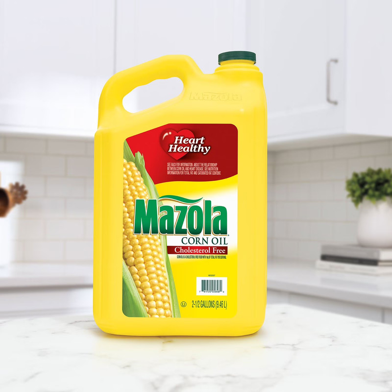 Mazola Corn Oil 2.5 Gallon Cooking Oil Large Size Healthy Kitchen Use ,pack of 2