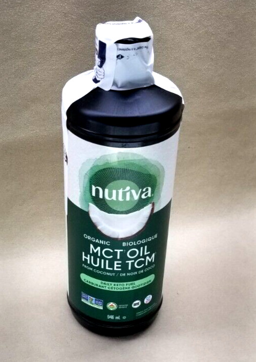 Nutiva Organic MCT Oil 32 fl oz (946 ml) Daily Keto Fuel