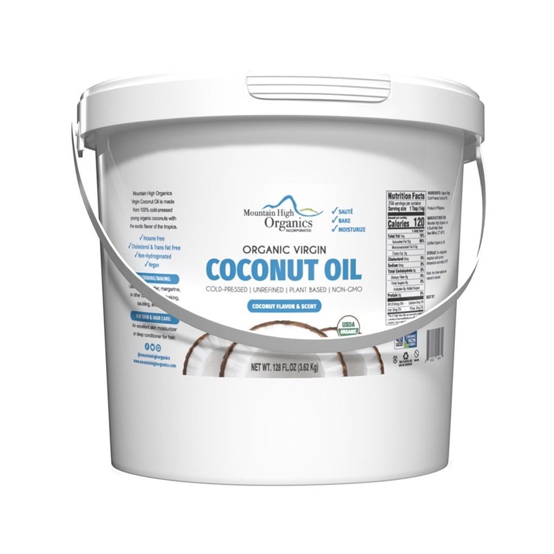 Mountain High Organics Certified Organic Virgin Coconut Oil 1/128oz