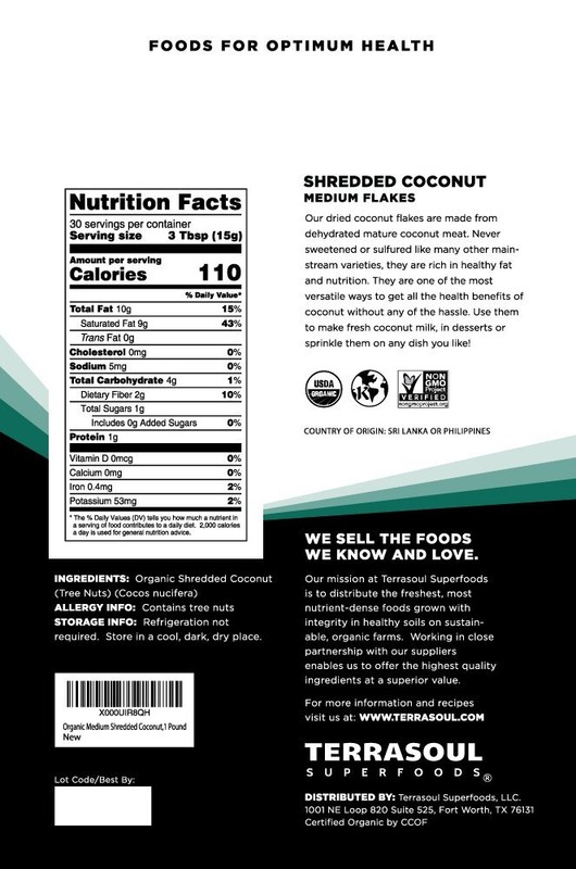 Organic Coconut Flakes 3 Lbs 3 Pack - Medium Flakes | Unsweetened | Perfect f... gallery