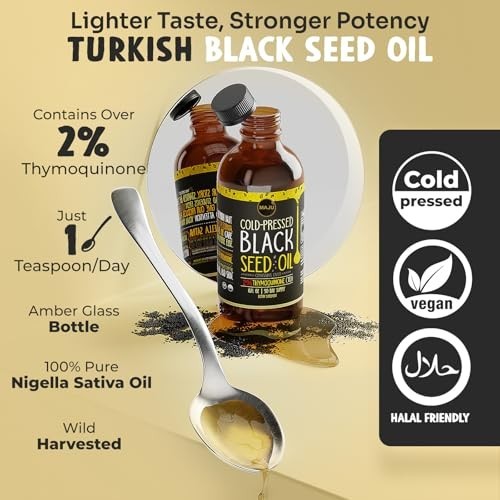 16oz Cold Pressed Black Seed Oil - 3X Thymoquinone, Non-GMO, Pure Nigella Sativa gallery