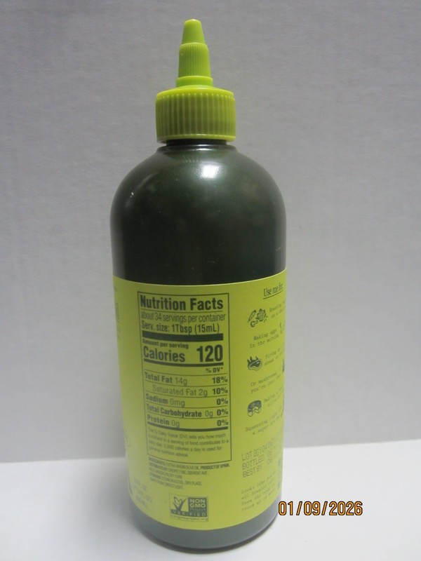 Graza 16.9 fl oz "Sizzle" Extra Virgin Olive Oil Squeezy; BB 6/2027 500ml gallery