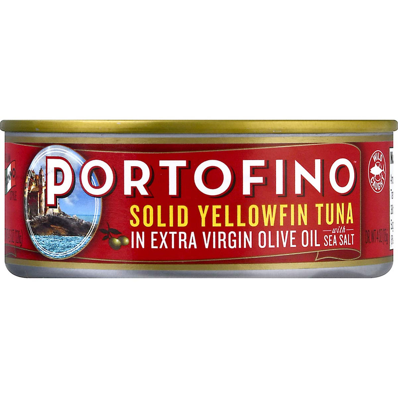 Portofino Solid Yellowfin Tuna In Extra Virgin Olive Oil – 4.5oz Can Pack of 12