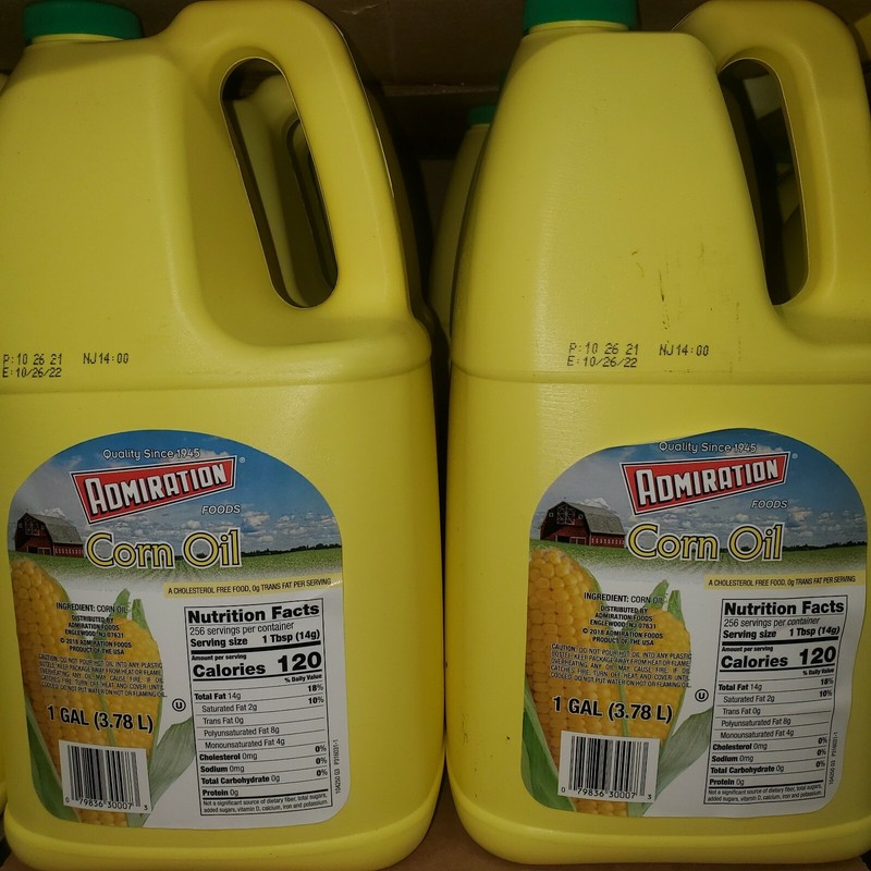 100% Admiration corn Oil – 3.78 lb. 1 Gal