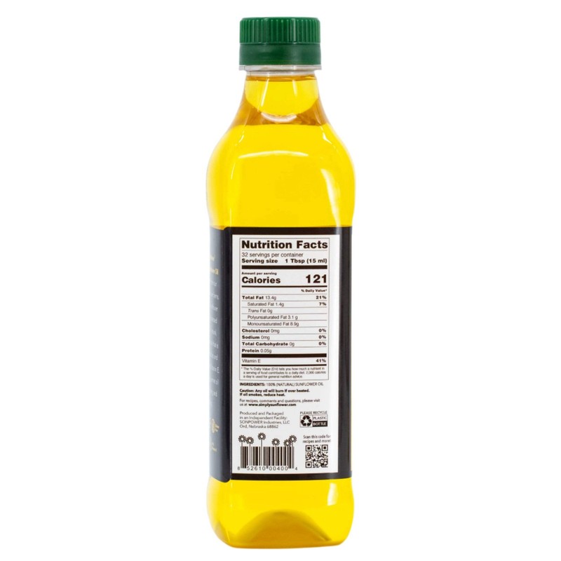 Sunflower Oil | Pack of 2 | 16 oz | Non GMO, Gluten Free, Vegan | Simply Sunflow gallery