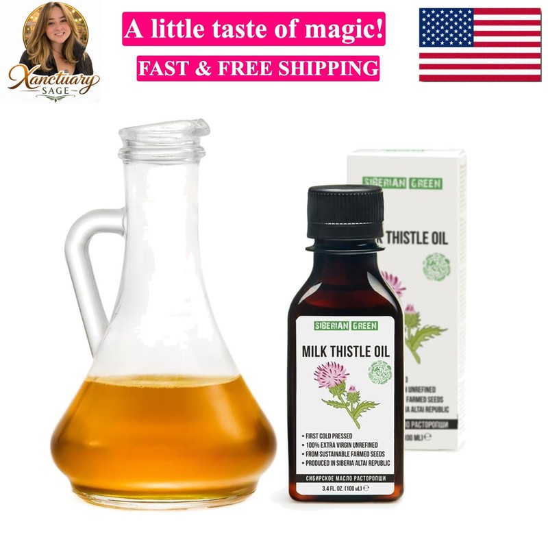 Siberian Milk Thistle Oil | 100% Natural Extra Virgin Cold Pressed 100 ml / 3…
