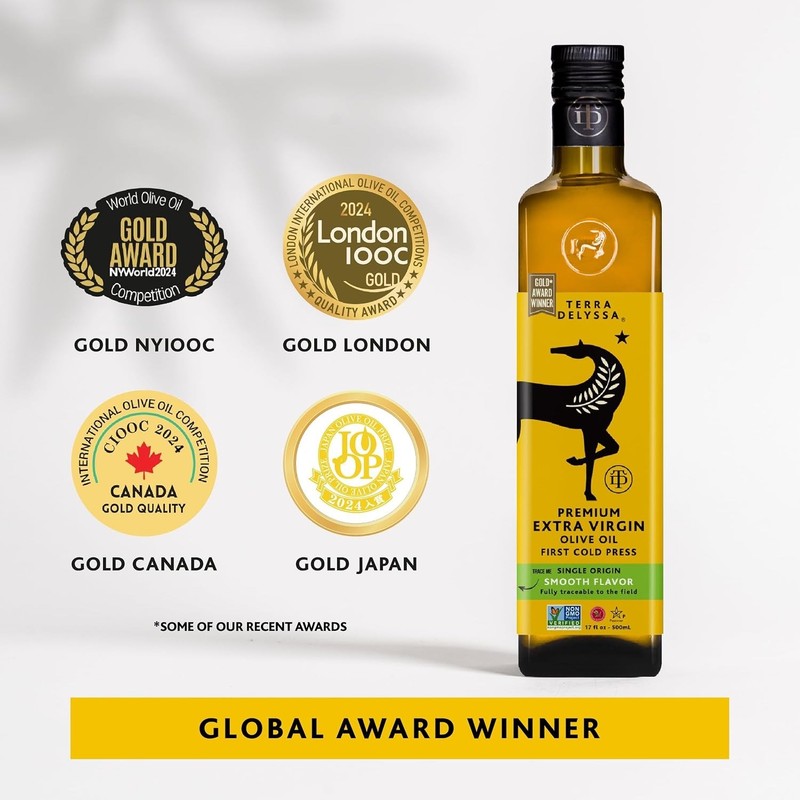 PACK OF 3)Terra Delyssa First Cold Pressed ExtraVirgin Olive Oil, Single Sourced gallery