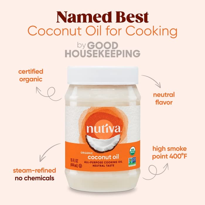 Nutiva Organic Refined Coconut Oil 128oz Cooking Baking Multipurpose gallery