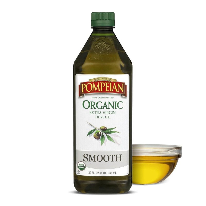 32 fl oz Pompeian Smooth Organic Extra Virgin Olive Oil – First Cold Pressed.