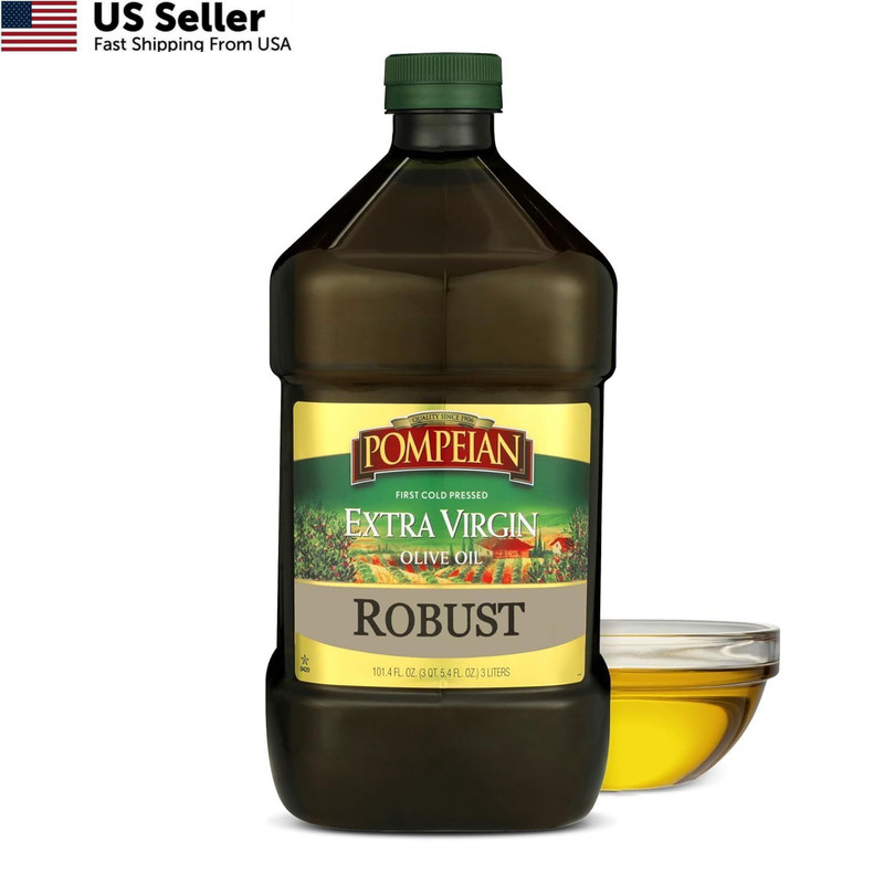 Pompeian Robust Extra Virgin Olive Oil - 101 Fl Oz - 101 (Pack of 1)
