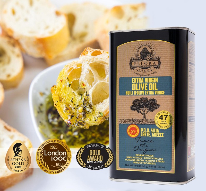 Ellora Farms, Greek Extra Virgin Olive Oil, Certified PDO SITIA, Single Estat... gallery