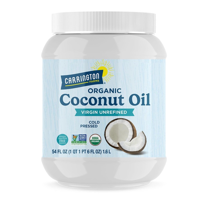 Carrington Farms Organic Unrefined Coconut Oil, 54 Fl Oz (Pack of 1)
