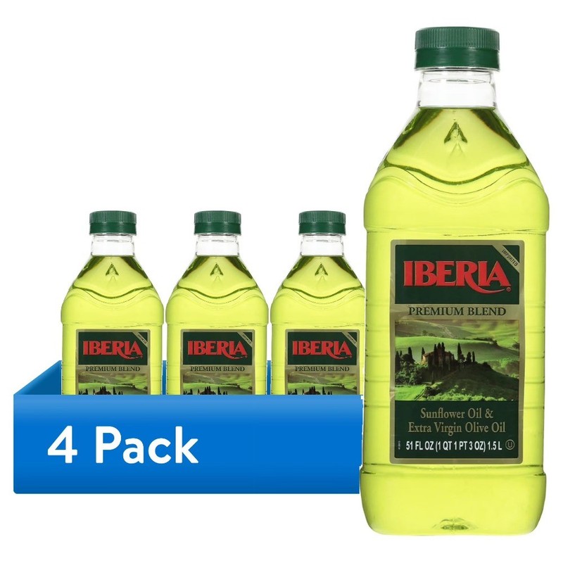 (4 pack) Blend Sunflower Oil & Extra Virgin Olive Oil 51 fl oz