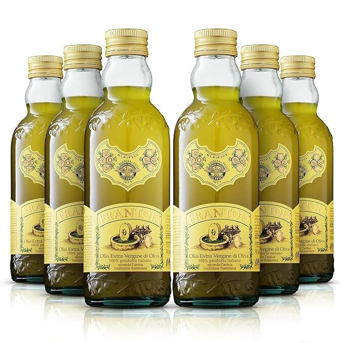 Barbera Frantoia Extra Virgin Olive Oil 1/2 liter from Italy (6 pack)