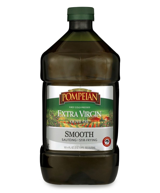 Pompeian Smooth Extra Virgin Olive Oil, Contains Polyphenols, 101 Fl Oz