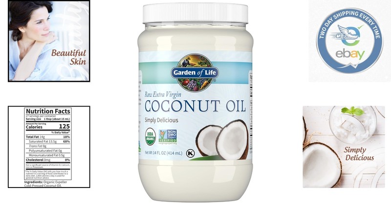 Extra Virgin Organic Coconut Oil 14 Fluid Ounces - Ideal for Cooking & Skincare gallery
