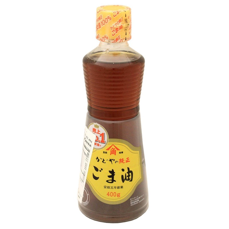 Kadoya Golden Mark Pure Sesame Oil 100% Roasted Japanese Sesame Oil -2/4 bottles