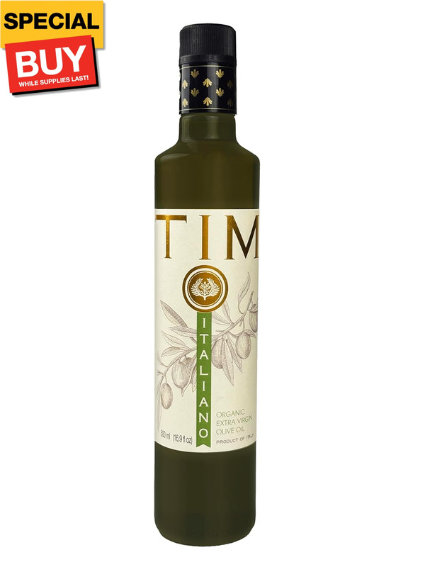 Italiano Premium Drinking Organic Extra Virgin Olive Oil, 400+ mg/kg Polyphenol