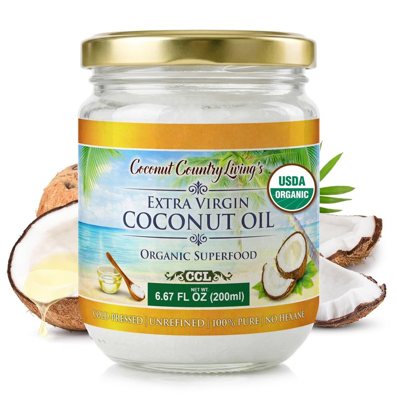 Extra Virgin Coconut Oil – Cold Pressed, Unrefined organic Superfood for Hair…