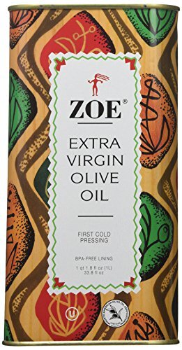 Zoe Extra Virgin Olive Oil 33.8 Ounce Best Choice Fruity Flavor Gourmet Oil