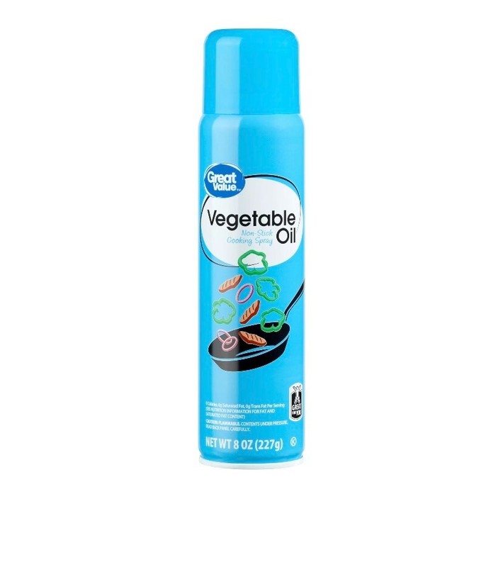 3 Pack~Great Value Vegitable Oil Non-Stick Cooking Spray 8 oz each