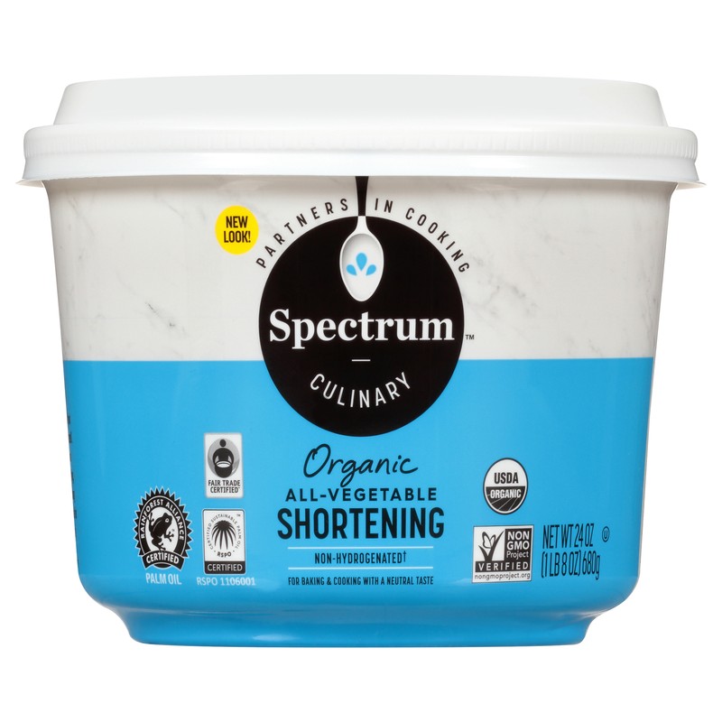 Spectrum Naturals Shortening Organic 24oz (Pack of 3)