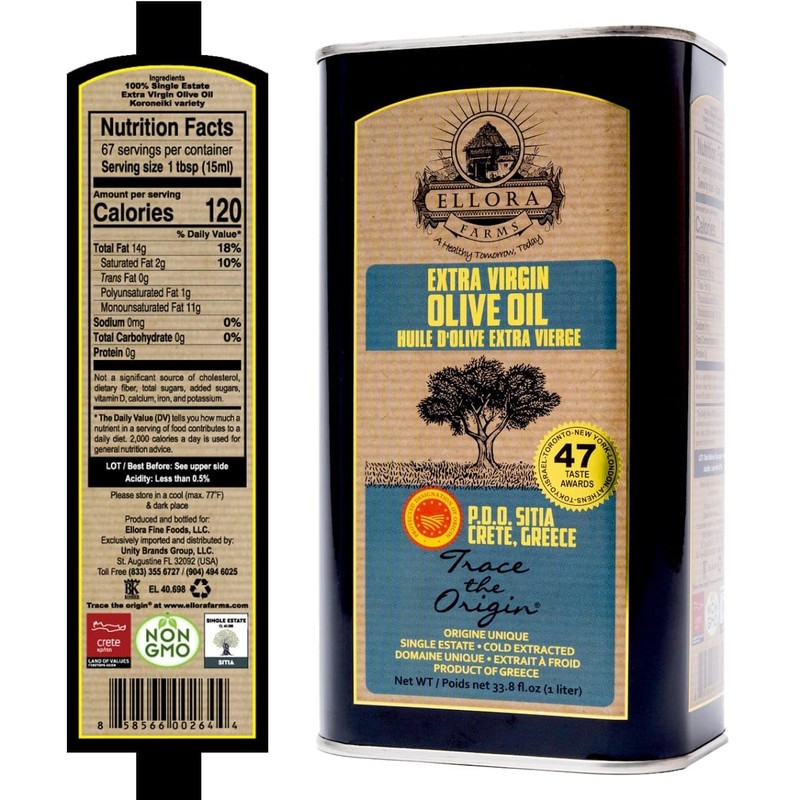 Ellora Farms, Greek Extra Virgin Olive Oil, Certified PDO SITIA, Single Estat... gallery