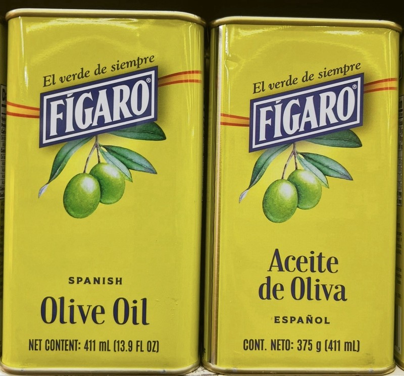 Aceite de Oliva Español Fígaro – El Verde De Siempre Pack Of Two – 13.9 Each Can