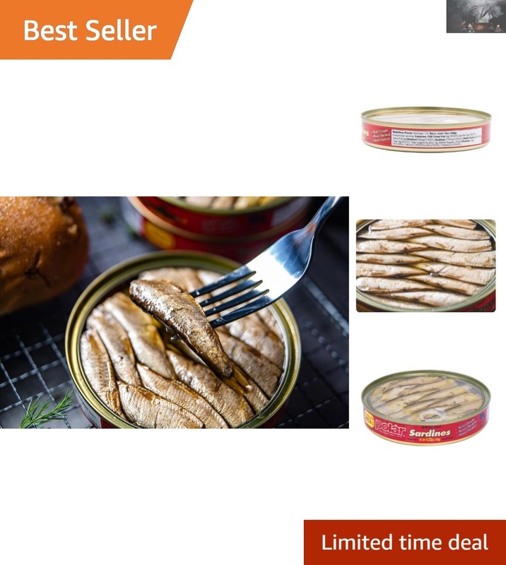 Authentic Wild Caught Sardines in Olive Oil - Gluten & BPA Free - 4.23 Oz