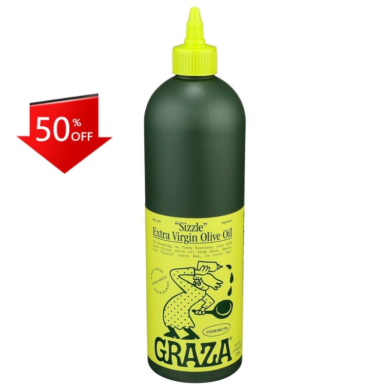 Graza Sizzle Extra Virgin Olive Oil for Cooking – 750ml