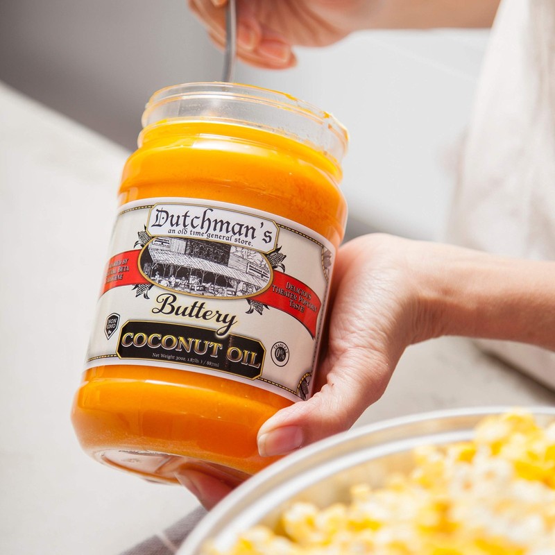 Coconut Oil for Popcorn | Butter Flavor, Vegan, Gluten-Free, 30oz Jar gallery