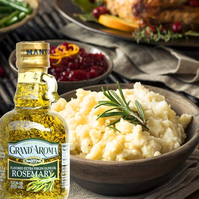 Mantova Extra Virgin Olive Oil Rosemary Infused 8.5 Fl Oz Natural Flavor gallery