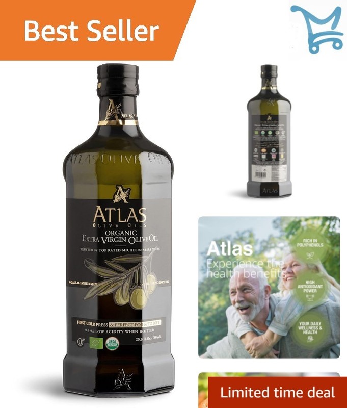 Organic Extra Virgin Olive Oil 750mL Hot Press Morocco Gourmet Cooking