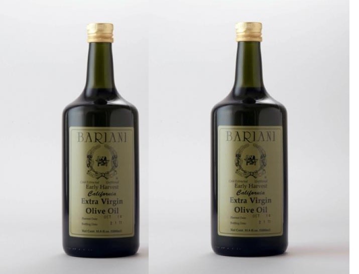Bariani California EARLY HARVEST Extra Virgin Olive Oil -2 x 1liter