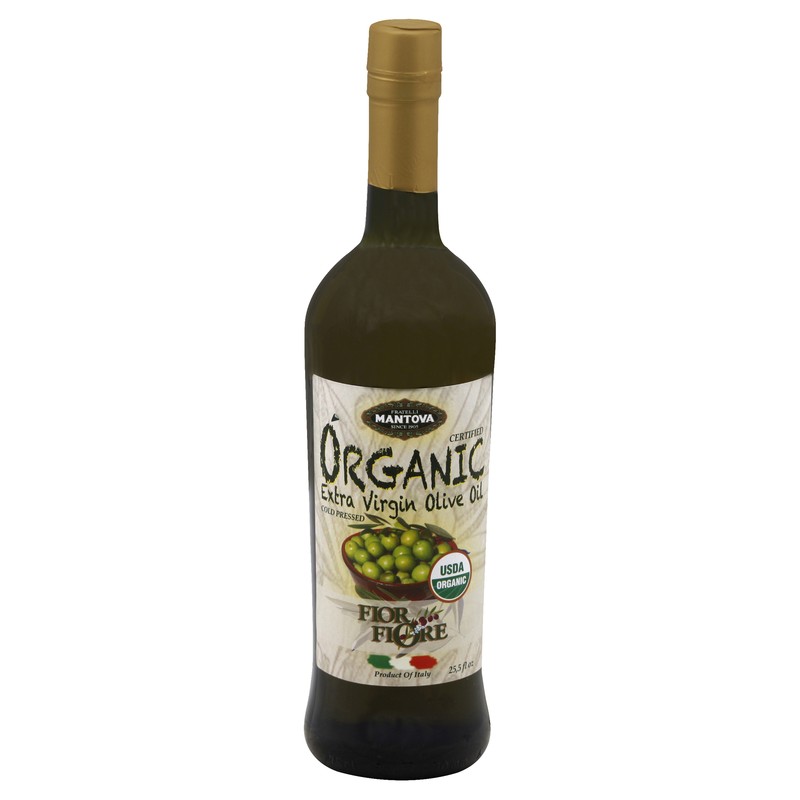 Mantova Organic Extra Virgin Olive Oil 25.5 fl. oz (Pack of 6)