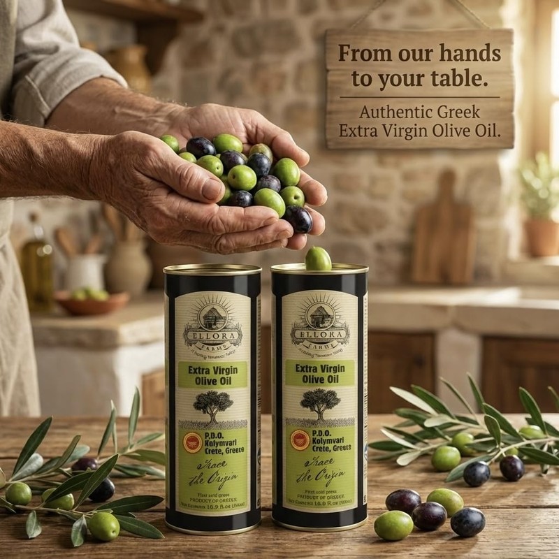 Ellora Farms, Single Estate Extra Virgin Olive CRETE 16.9 Fl Oz (Pack of 2) gallery