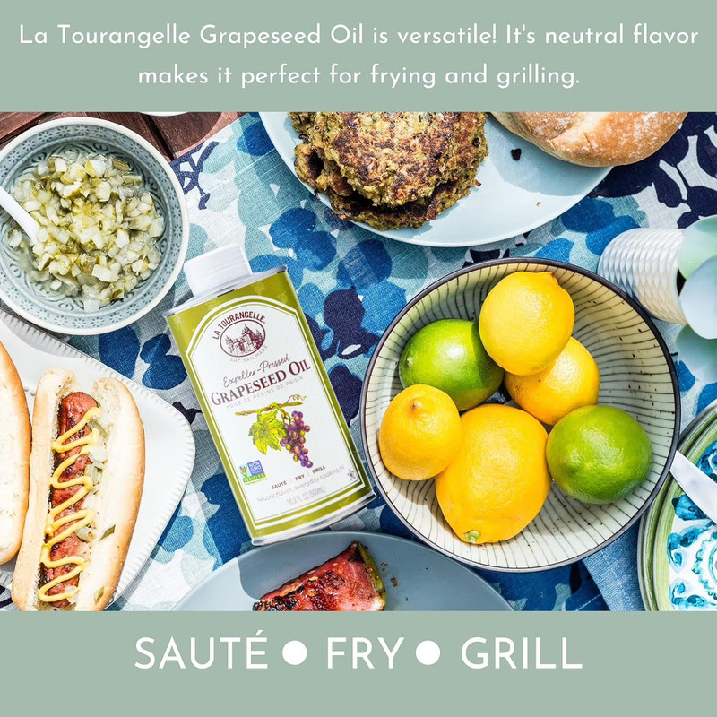 La Tourangelle Expeller-Pressed Grapeseed Oil, 16.9 Fl oz gallery