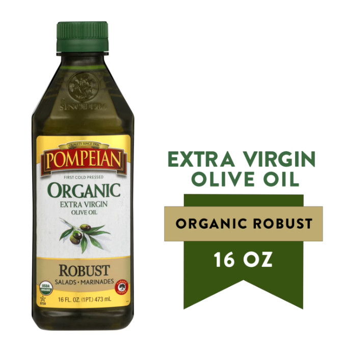 Pompeian Organic Robust Extra Virgin Olive Oil – 16 fl oz