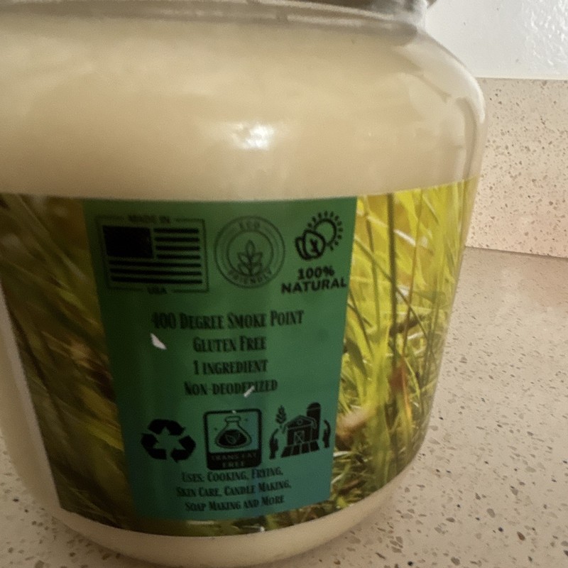 The Beef Tallow Company Grass Fed Beef Tallow, All Natural, 64 oz (1/2 Gallon) gallery