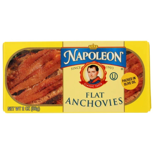 Flat Anchovies In Olive Oil 2 Oz(Case Of 25)