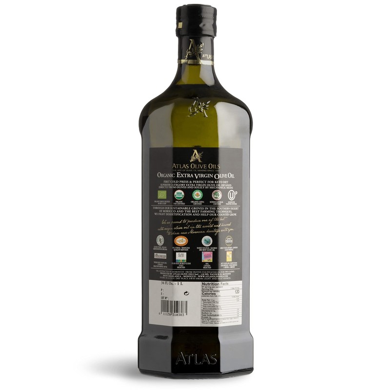 Atlas 1 LT Cold Press Extra Virgin Olive Oil with Polyphenol Rich from Morocc... gallery