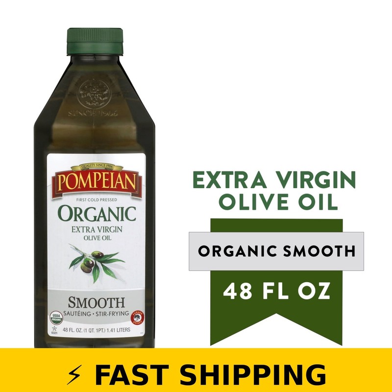 Pompeian Organic Smooth Extra Virgin Olive Oil - 48 fl oz