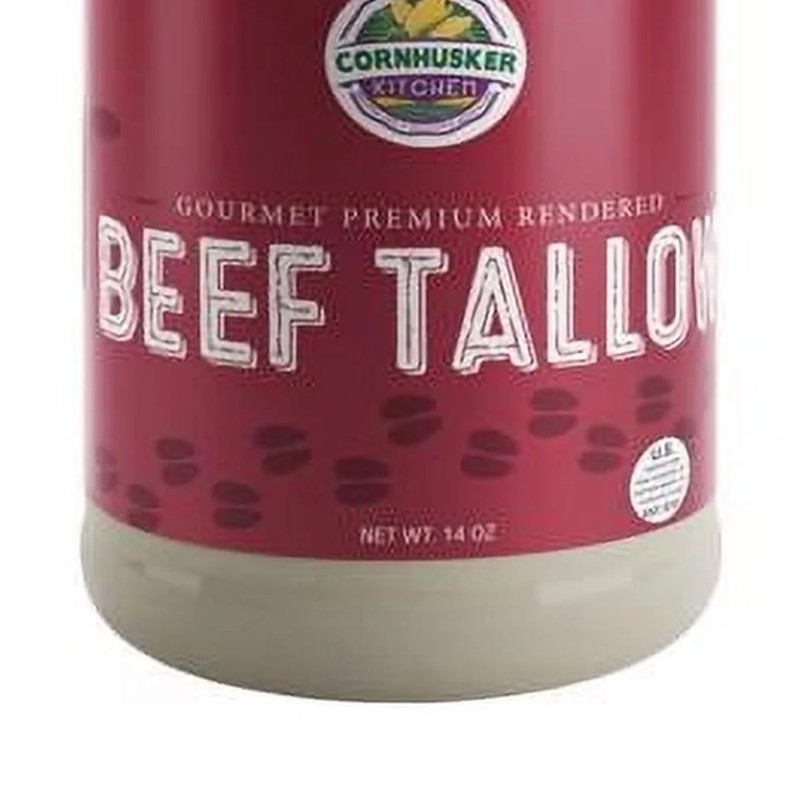 Cornhusker Kitchen Beef Tallow, Premium Rendered 14oz Jar, Quality Cooking Fat gallery