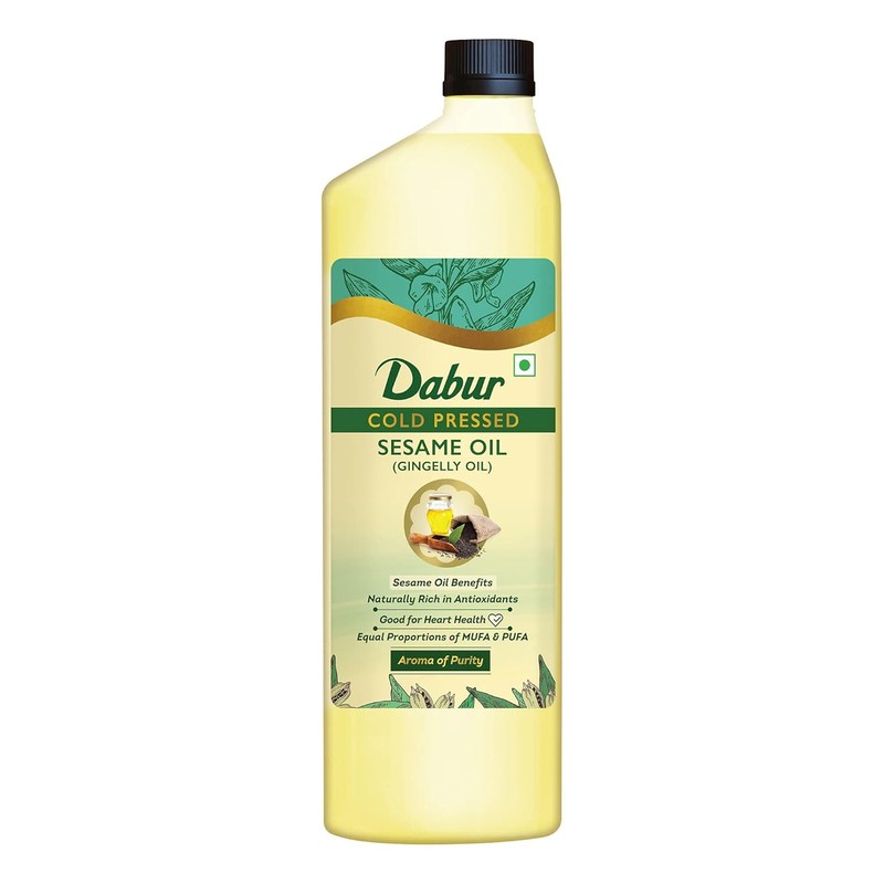 Dabur Cold Pressed Sesame (Gingelly) Cooking Oil – 1L