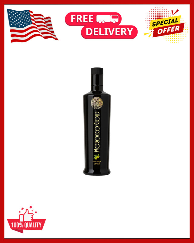 Morocco Gold New Harvest Extra Virgin Olive Oil – Cold Pressed – Polyphenol Rich