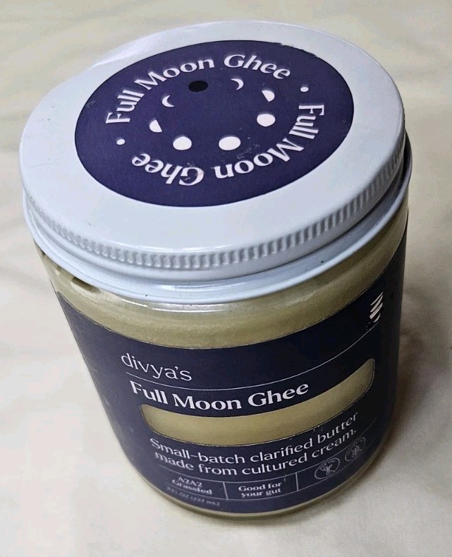 Divya's Full-Moon Ghee, Small Batch Organic Grass-Fed Clarified Butter, 8fl.oz. gallery