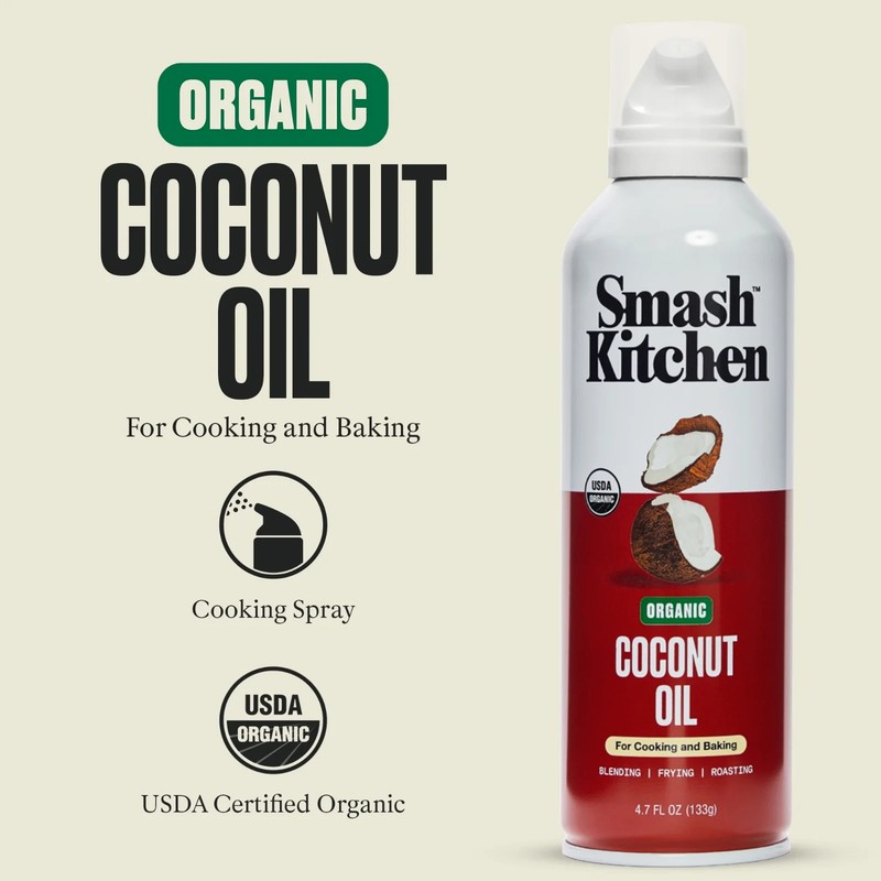 Smash Kitchen Organic Coconut Oil Spray, 4.7 fl oz Can gallery