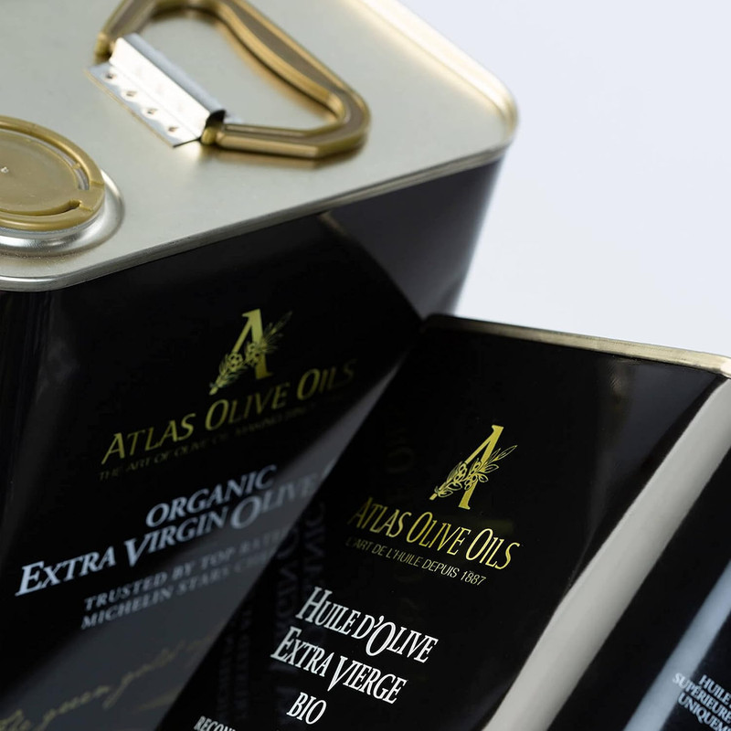 Atlas Organic Moroccan Extra Virgin Olive Oil Polyphenol Rich EVOO 3 Liter gallery